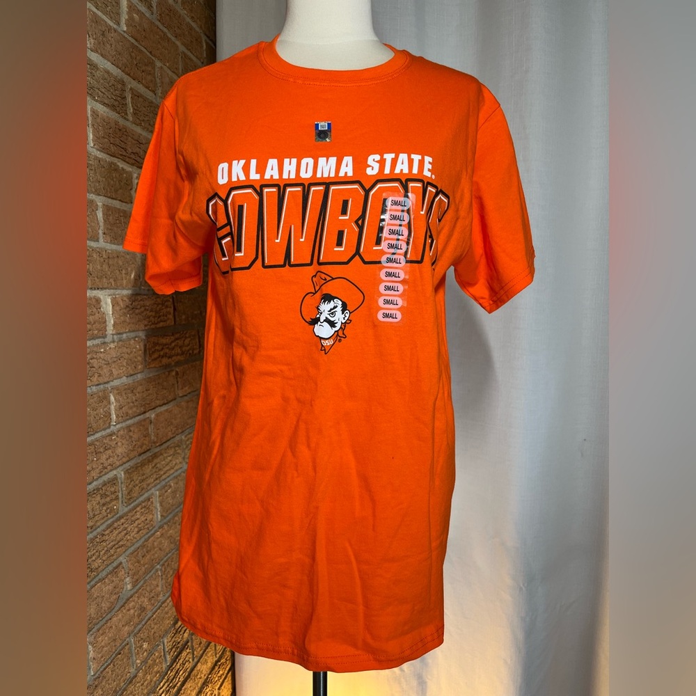 Oklahoma State Cowboys T-Shirt Small Orange OSU Graphic Tee NCAA Licensed